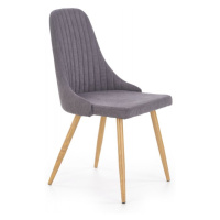 Jídelní židle LIMA - kov, látka, více barev Tmavě šedá