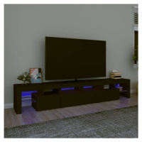 vidaXL TV skříňka s LED osvětlením černá 230x36,5x40 cm