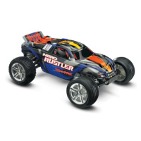 Traxxas Nitro Rustler 1:10 RTR stříbrno-modrý