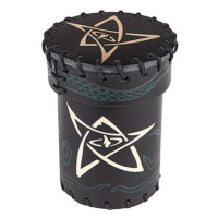 Call of Cthulhu Leather Dice Cup Black and Green-Golden