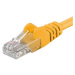 PREMIUMCORD Patch kabel CAT6a S-FTP, RJ45-RJ45, AWG 26/7 0, 25m žlutá