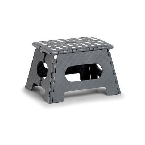 Zeller Skládací stolička, malá, šedá, 35 × 28 × 22 cm, nosnost 150 kg