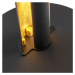 Stojací lampa černá se zlatem vč. LED 3 stupňové stmívatelné - Malta