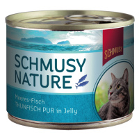 Konzerva Schmusy Nature s rybí příchutí 12 x 185 g - Tuňák Pur