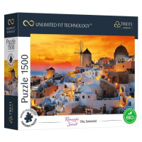 Trefl Prime puzzle 1500 UFT - Romantický západ slunce: Oia, Santorini