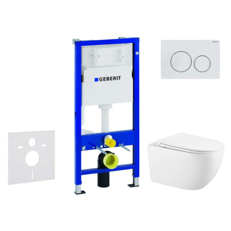 GEBERIT Duofix Set předstěnové instalace, klozetu Gaia sedátka softclose, tlačítko Delta20, alps