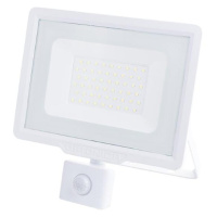 LED reflektor CITY LINE PIR bílý 50W SMD2835 PIR 4000lm SLIM STUDENÁ