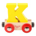 Bigjigs Rail Vagónik dřevěné vláčkodráhy - Písmeno K