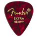 Fender 351 Shape Picks, Extra Heavy, Red Moto