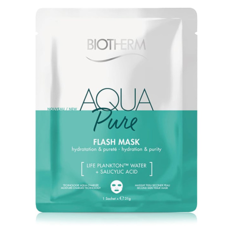 Hydratační pleťová maska ​​s kyselinou salicylovou Aqua Pure (Super Mask) Biotherm - 35 ml