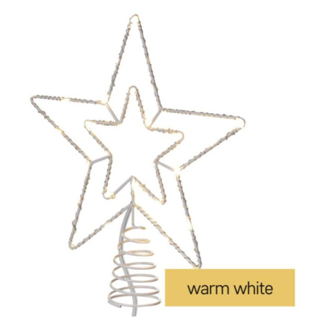 Standard LED spojovací vánoční hvězda, 28,5 cm, venkovní i vnitřní, teplá bílá EMOS