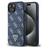 Pouzdro Guess 4G Triangle Metal Logo Pro Iphone 15 Plus 14 Plus Modré