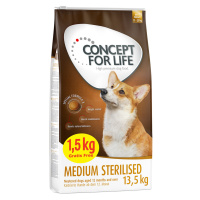 Concept for Life granule, 12 + 1,5 kg zdarma! - Medium Sterilised