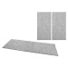 BT Carpet - Hanse Home koberce Ložnicová sada Wolly 102840 Grey - 3 díly: 67x140 (2x), 67x250 (1