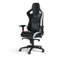 Noblechairs EPIC Genuine leather, černá/bílá/červená