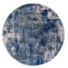 Flair Rugs koberce Kusový koberec Cocktail Wonderlust Dark blue kruh - 160x160 (průměr) kruh cm