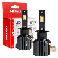 Led autožárovky série X4 Aviator H3 6500K Canbus AMIO-03762