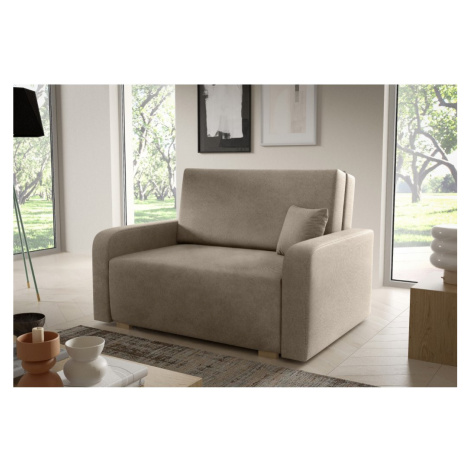 Eka Pohovka NESSIE II, 135 cm Barva látky: CURIO 11 (Béžová hnědá)