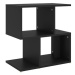 Noční stolek černý 50 × 30 × 51,5 cm dřevotříska
