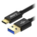 AlzaPower AluCore USB-A to USB-C 3.2 Gen 1 60W 5Gbps 2m černý