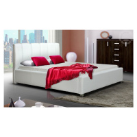 Čalouněná postel lubnice i 180 - bílá m120