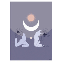 Ilustrace Moon Power, Amanda Leon, 30x40 cm