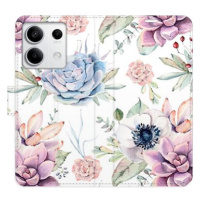 iSaprio flip pouzdro Succulents Pattern pro Xiaomi Redmi Note 13 5G