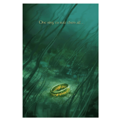 Plakát, Obraz - Pán prstenů - One ring to rule them all, 26.7 × 40 cm Europosters