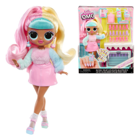 L.O.L. Surprise! OMG Nehtové studio s panenkou - Candylicious Sprinkles Shop - 939M-503781-EUC MGA Entertainment