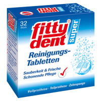 FittyDent čistící tablety na protézy, 32 ks