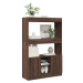 vidaXL Skříň highboard hnědý dub 92 x 33 x 140 cm kompozitní dřevo