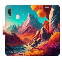 iSaprio flip pouzdro Colorful Mountains pro Samsung Galaxy A20e