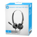 HP DHE-8000, Call Center headset, ovládání hlasitosti, černá, USB (2.0)