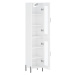 vidaXL Skříň highboard bílá s vysokým leskem 34,5x34x180 cm kompozit