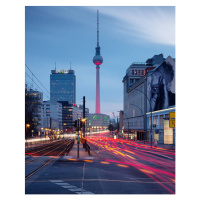 Fotografie Berlin cityscape with road traffic, spreephoto.de, 30 × 40 cm