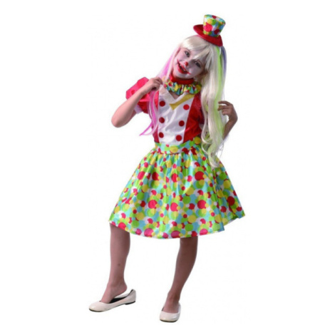 Šaty na karneval - klaun dívka, 120 - 130 cm