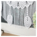 Dekorační oblouková krátká záclona na tyčovou gárnyž RANI 50 bílá 60x50 cm MyBestHome