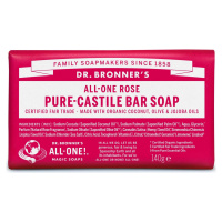 Dr. Bronner's Tuhé mýdlo Rose 140 g