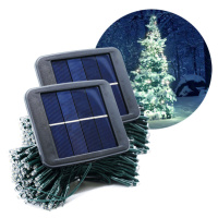 SolarCentre Vánoční SADA 2x Solární LED řetěz SolarCentre Elan SS9944 200 LED / 20m studená bílá