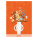 Ilustrace Flowers in Vase, Red, Goed Blauw, (30 x 40 cm)