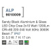 NOVA LUCE venkovní nástěnné svítidlo ALP černý hliník a sklo LED Chip Cree 10W 220-240V 3000K 7s