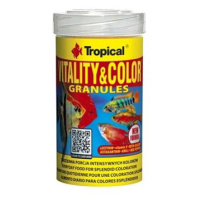 Tropical vitality&color granules 100ml/55g krmivo s vyfarbujúcim a vitalizujícím účinkem