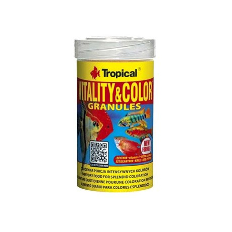 Tropical vitality&color granules 100ml/55g krmivo s vyfarbujúcim a vitalizujícím účinkem