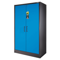 eurokraft pro Ohnivzdorná skříň na nebezpečné látky, typ 90, 2 dveře, 3 police, dveře světle mod