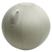 VLUV Sedací míč LEIV, potah z tkaniny se vzhledem plátna, 600 - 650 mm, kamenná šedá