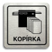 Accept Piktogram "kopírka" (80 × 80 mm) (stříbrná tabulka - černý tisk)