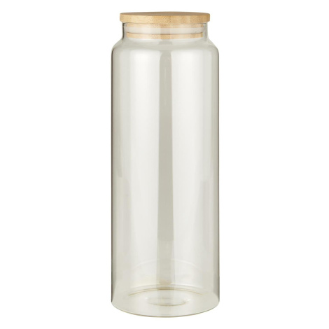 Skleněná dóza na potraviny BAMBOO s bambusovým víkem 1750 ml