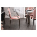 LuxD Designová židle s opěrkami Rococo II růžová
