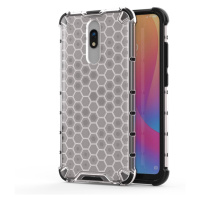 Honeycomb pancéřové pouzdro se silikonovým rámem na Xiaomi Redmi 8A / Xiaomi Redmi 8 transparent