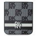 DKNY PU Leather Checkered Pattern and Stripe kryt Samsung Galaxy Z Flip 6 černý